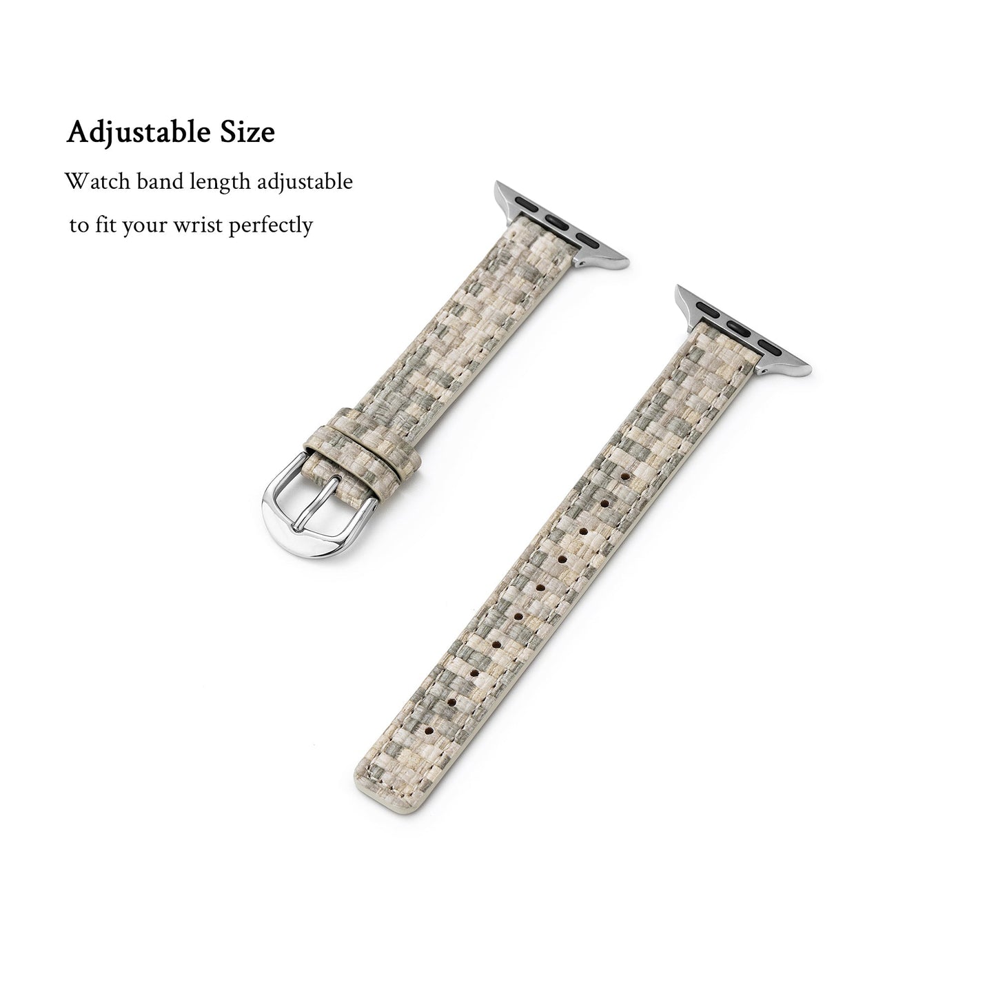 Premium Woven Leather Band for Apple Watch