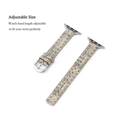 Premium Woven Leather Band for Apple Watch