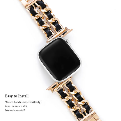 Premium Double-Twisted Metal Watch Band for Apple Watch