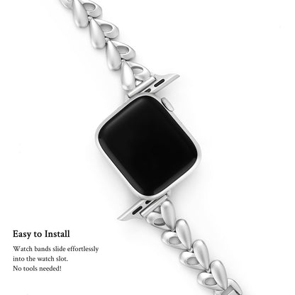 Elegant Polished Love Band for Apple Watch