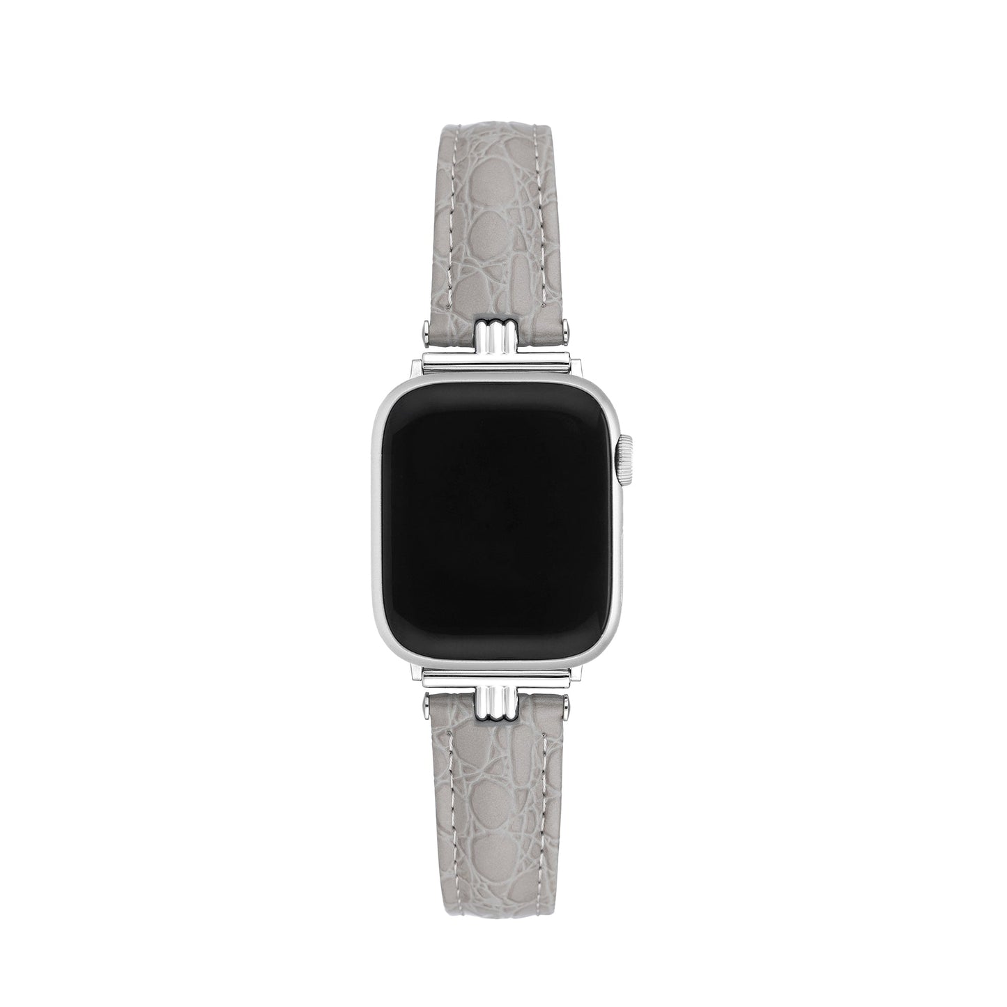 Alligator-Print Leather Watch Band for Apple Watch - Premium Replacement Strap