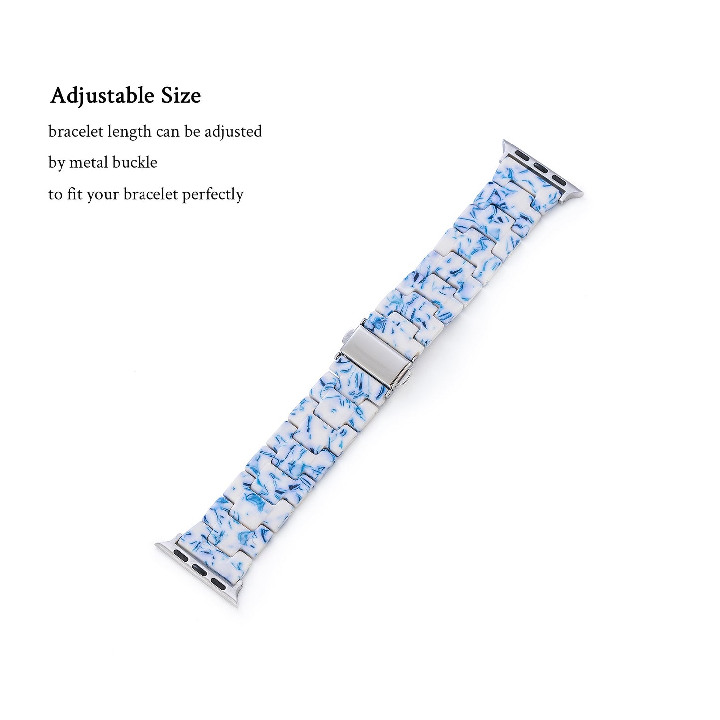 Elegant Resin Porcelain Apple Watch Band