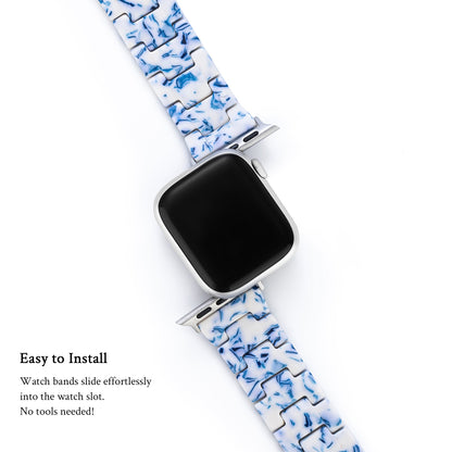 Elegant Resin Porcelain Apple Watch Band
