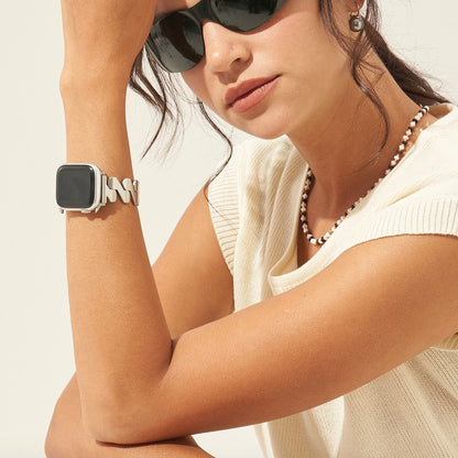 Geometric Stainless Steel Watch Band for Apple Watch