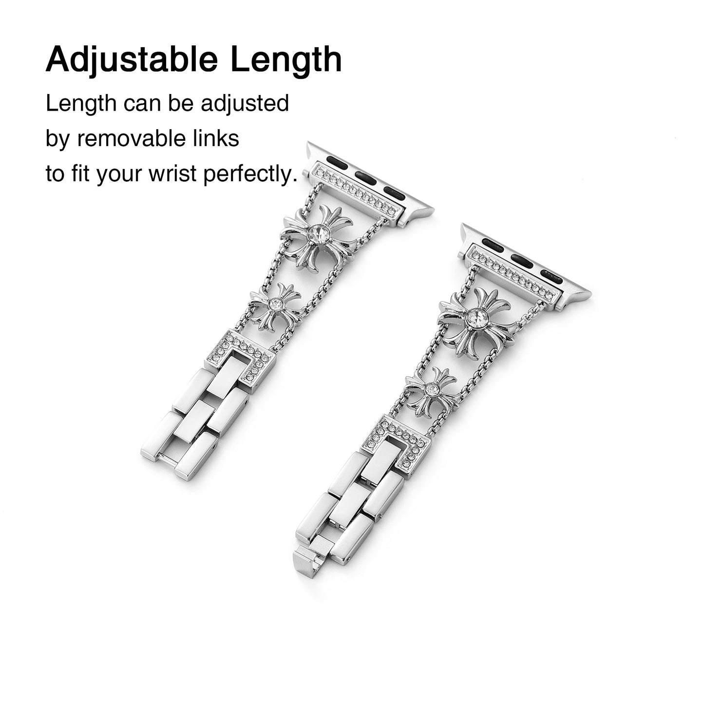 Sparkling Rhinestone Cross Band for Apple Watch