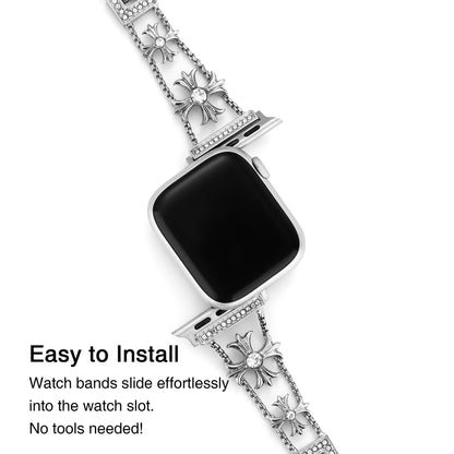 Sparkling Rhinestone Cross Band for Apple Watch