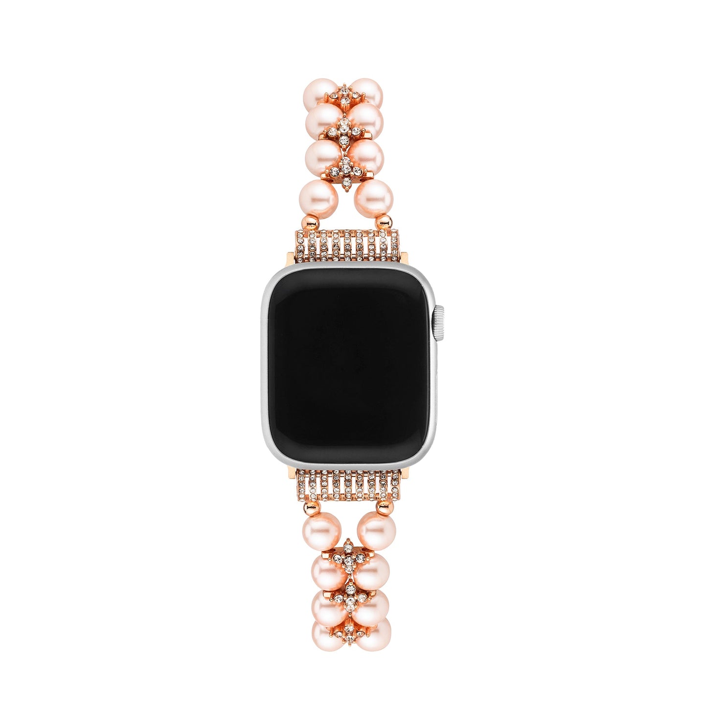 Pearl-Embellished Rhinestone Watch Band for Apple Watch