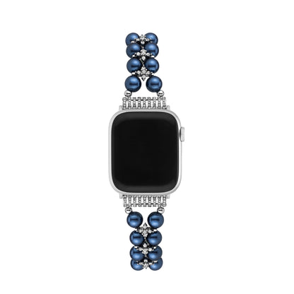 Pearl-Embellished Rhinestone Watch Band for Apple Watch