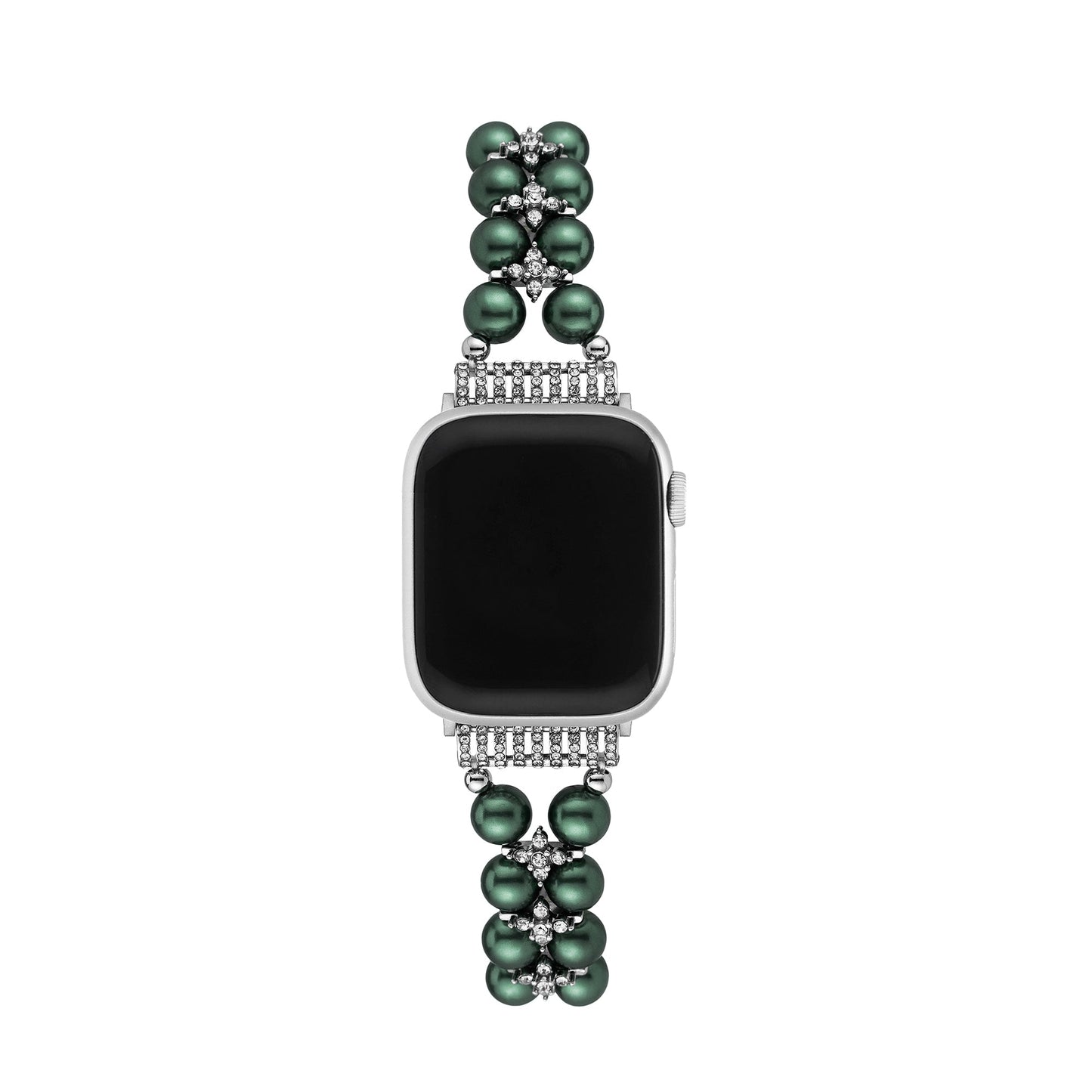 Pearl-Embellished Rhinestone Watch Band for Apple Watch
