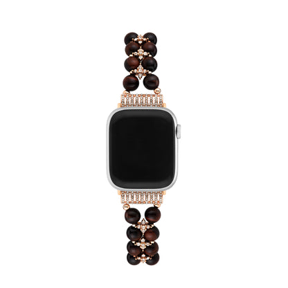 Pearl-Embellished Rhinestone Watch Band for Apple Watch