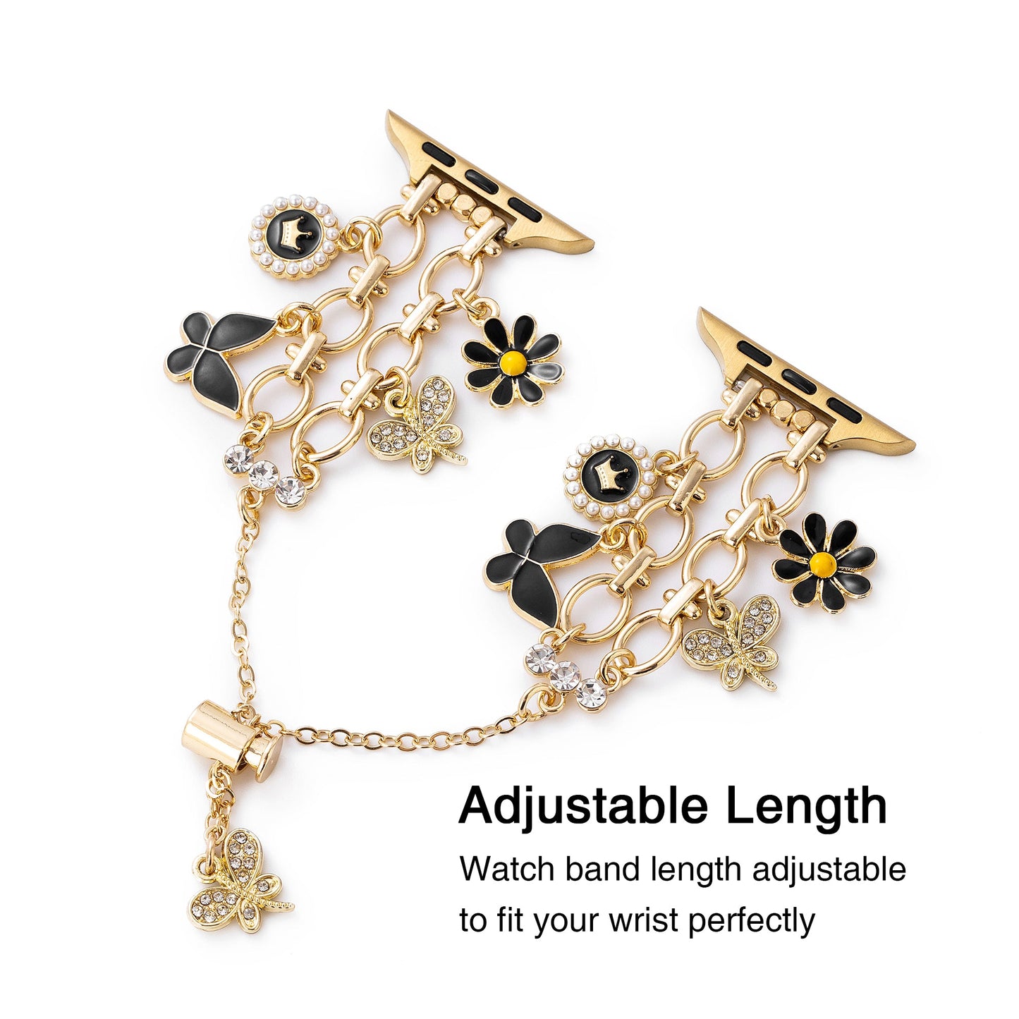 Sunflower Pendant Apple Watch Band - Delicate Floral Jewelry Strap