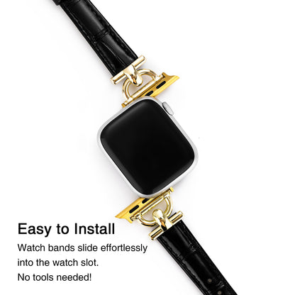 Classic Bamboo-Grain Watch Band for Apple Watch