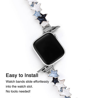 Starry Elastic Bangle Bracelet for Apple Watch – Stretchy, Stylish Wrist Accessory