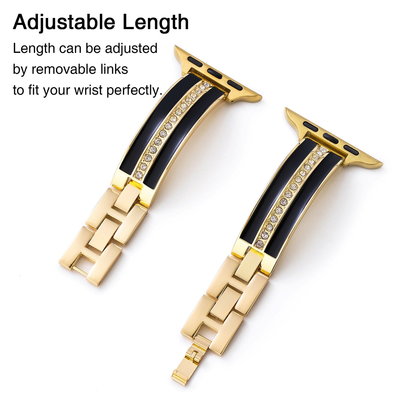 Sparkling Rhinestone-Embellished Classic Apple Watch Band