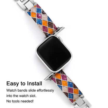 Luxurious Exotic Diamond-Lattice Watch Band