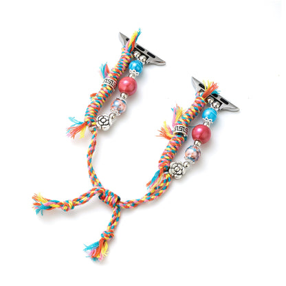 Exotic Beaded Braid Bracelet for Apple Watch – Handcrafted, Eye-Catching Accessory
