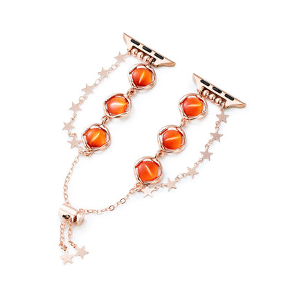 Opal Beaded Star-Chain Watch Band for Apple Watch