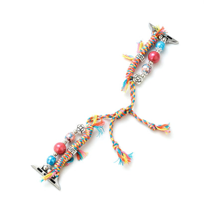 Exotic Beaded Braid Bracelet for Apple Watch – Handcrafted, Eye-Catching Accessory