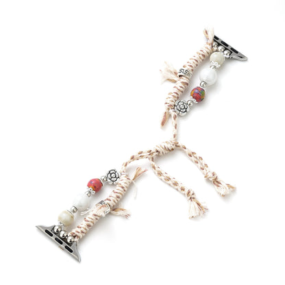 Exotic Beaded Braid Bracelet for Apple Watch – Handcrafted, Eye-Catching Accessory