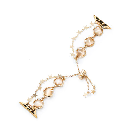Opal Beaded Star-Chain Watch Band for Apple Watch