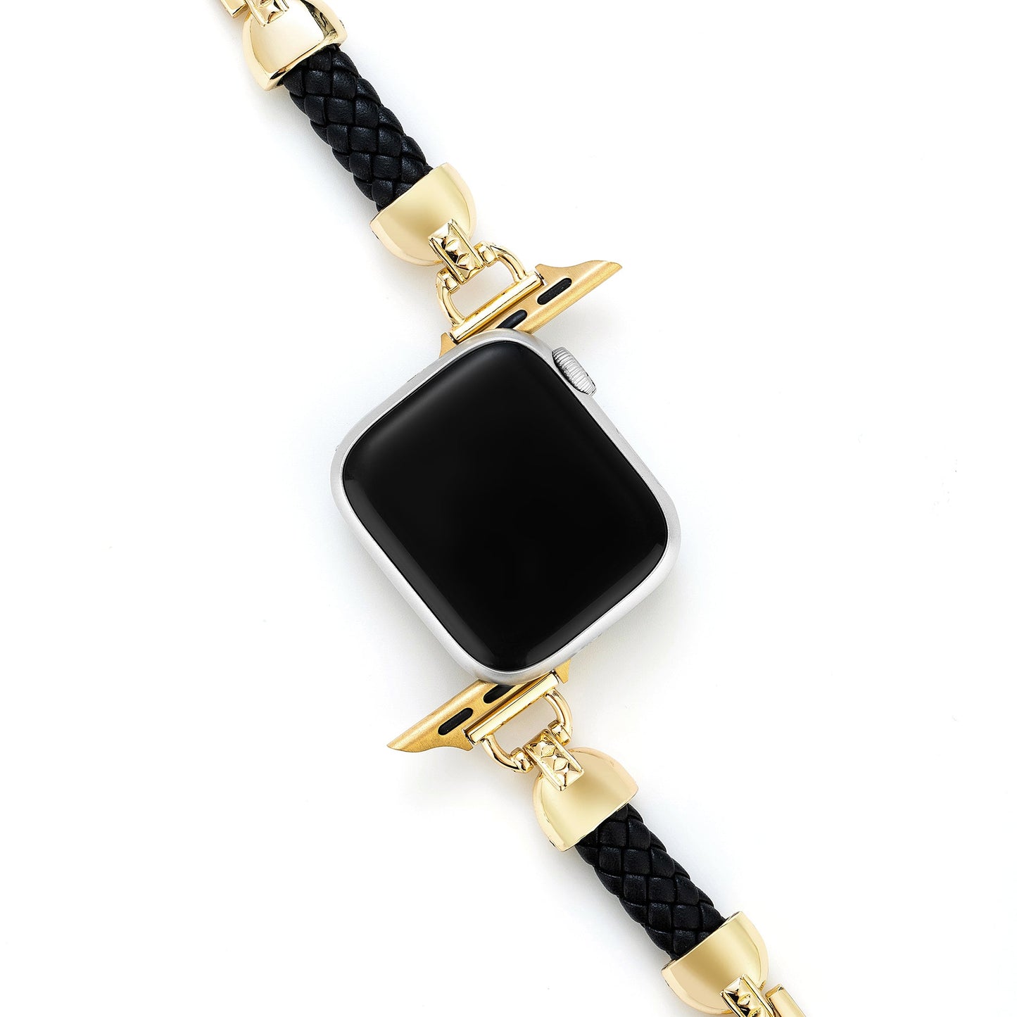 Sleek Woven Metal Watch Band for Apple Watch