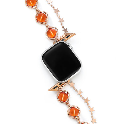 Opal Beaded Star-Chain Watch Band for Apple Watch