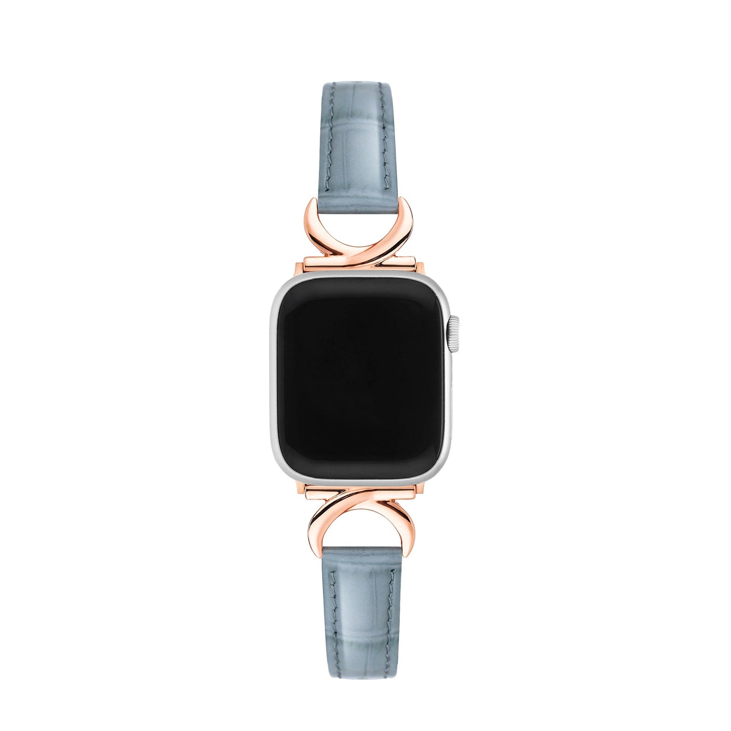 Premium Bamboo-Grain Patent Leather Watch Band for Apple Watch