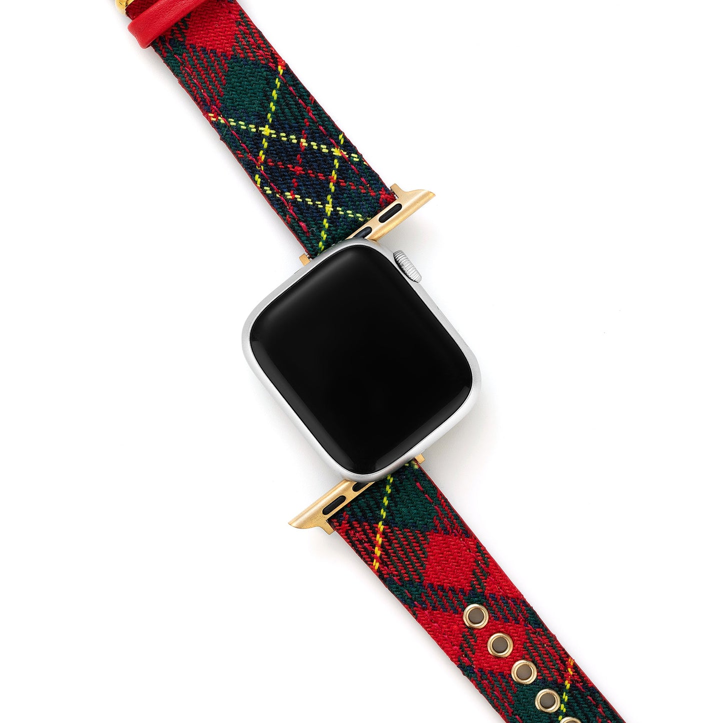 Festive Tartan Apple Watch Band — Stylish Holiday Strap