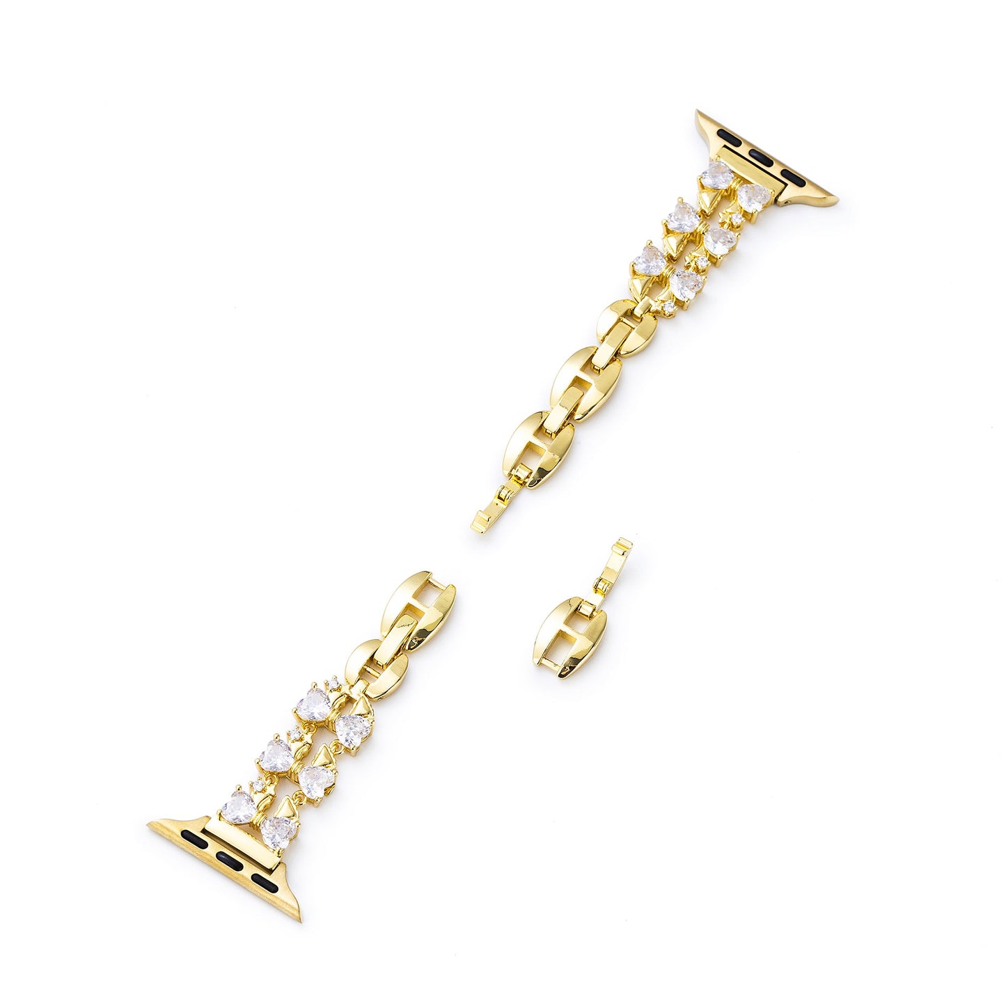 Zircon Bowknot Copper Apple Watch Band – Elegant Sparkling Strap for Apple Watch