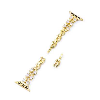 Zircon Bowknot Copper Apple Watch Band – Elegant Sparkling Strap for Apple Watch