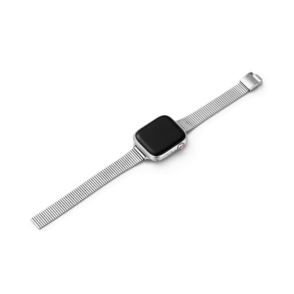Sleek Metal Watch Band with Clean Lines for Apple Watch
