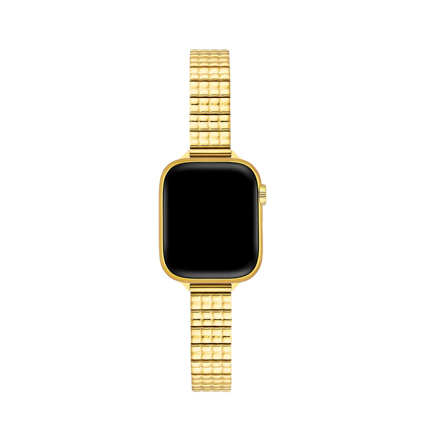 Sleek Modern Embossed Metal Watch Band