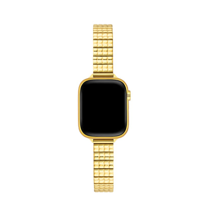 Sleek Modern Embossed Metal Watch Band