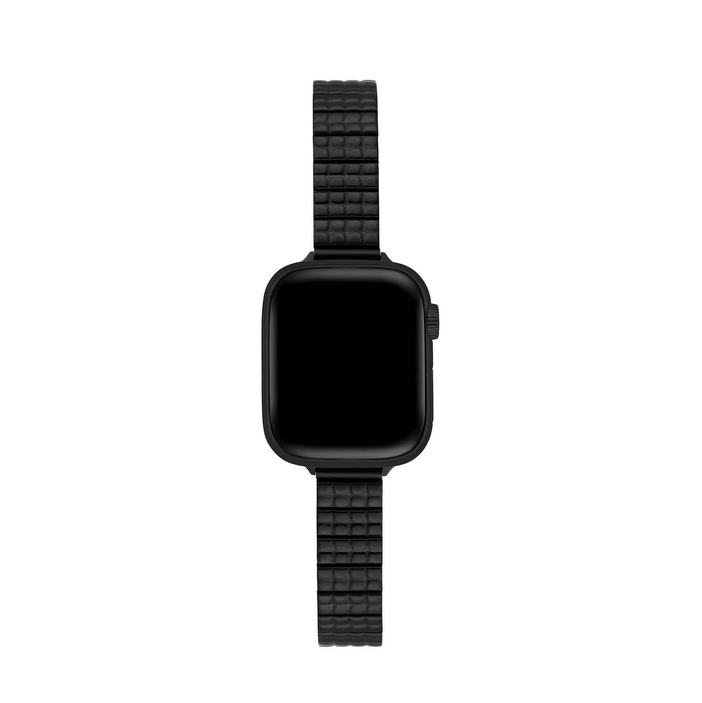 Sleek Modern Embossed Metal Watch Band
