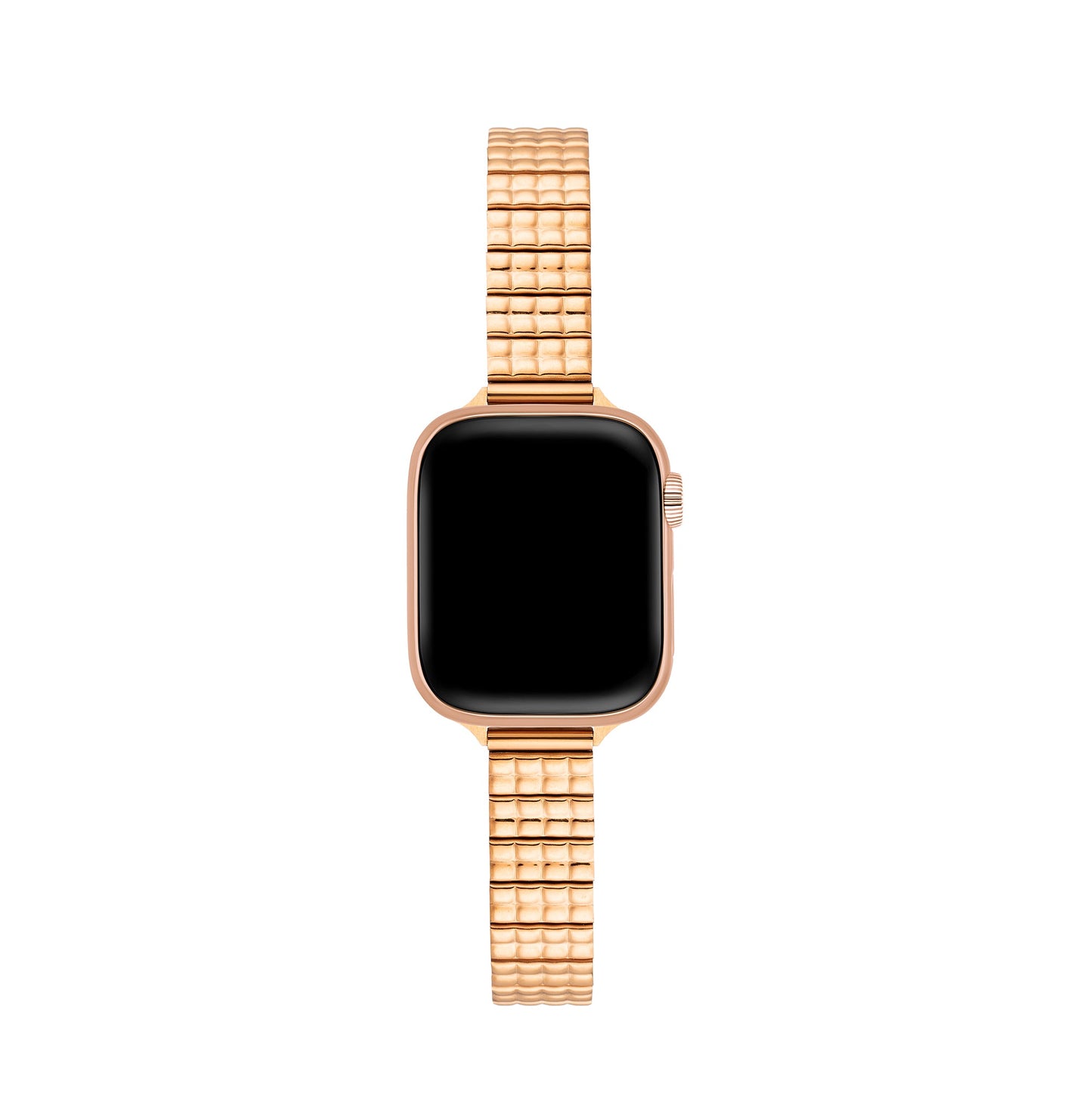 Sleek Modern Embossed Metal Watch Band