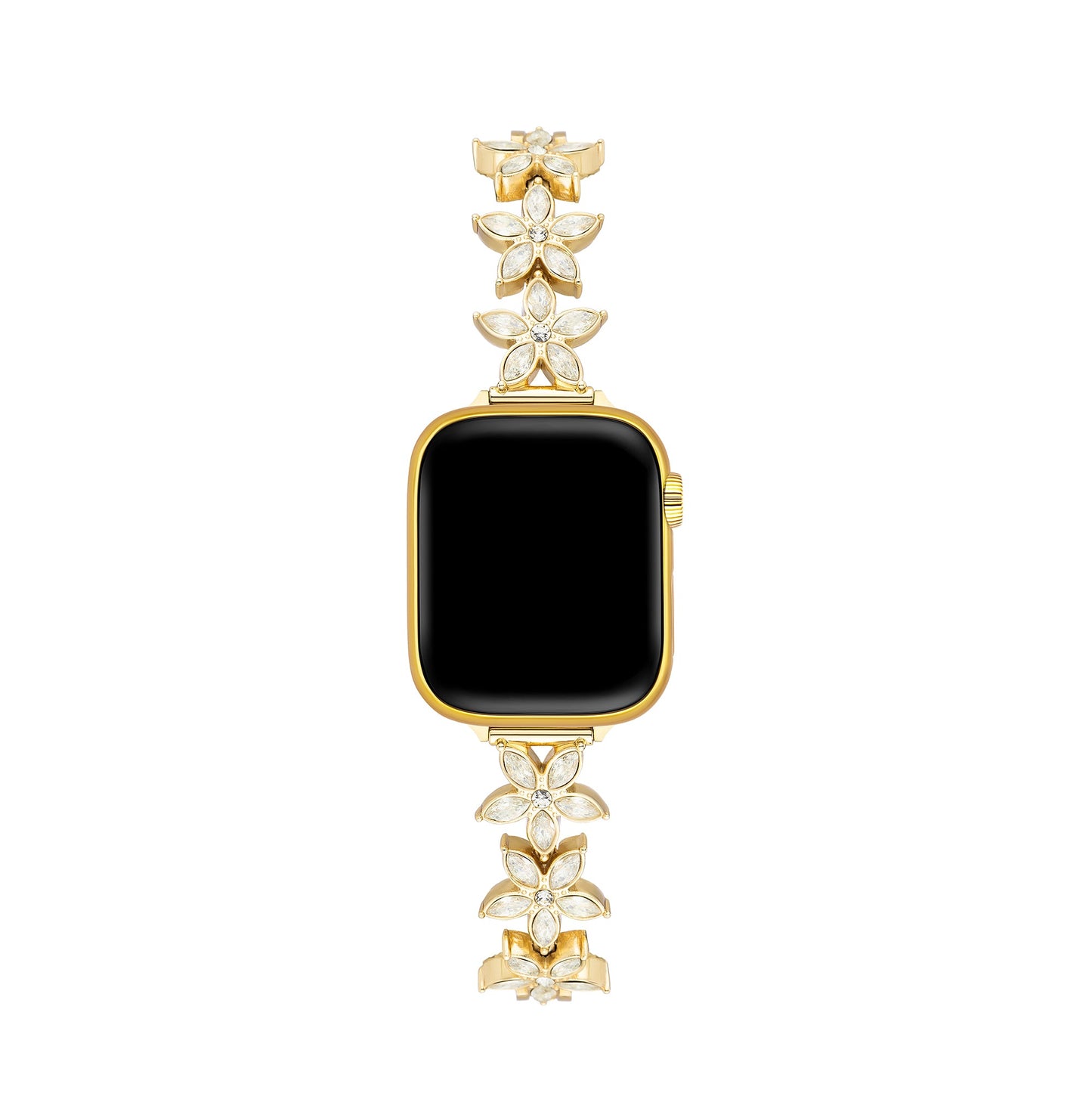 Bauhinia Bloom Stainless Steel Link Watch Band for Apple Watch