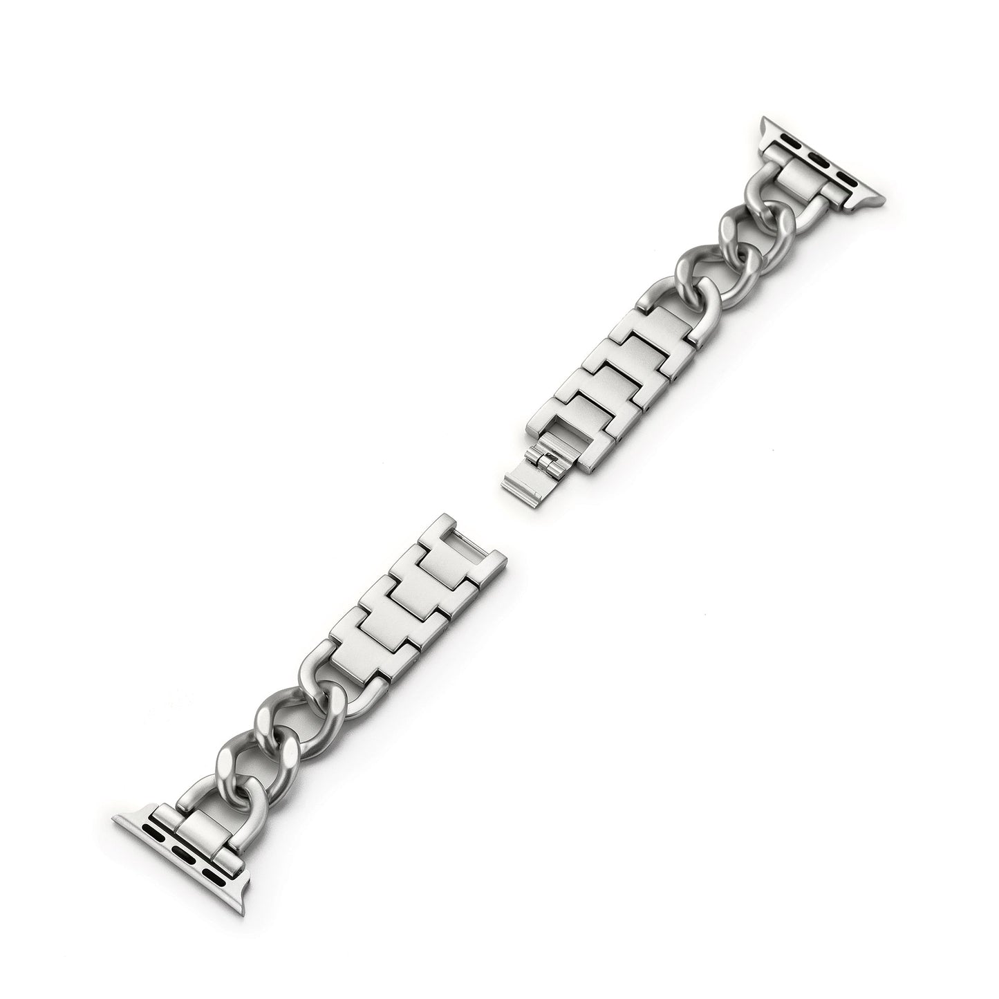Twist Chain Metal Watch Band for Apple Watch – Premium Stainless Steel Link Strap