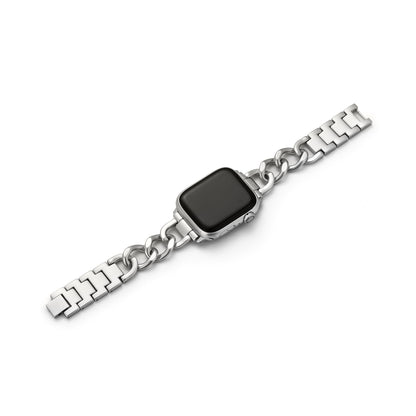 Twist Chain Metal Watch Band for Apple Watch – Premium Stainless Steel Link Strap