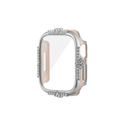 Diamond-Accent Contrasting Watch Case