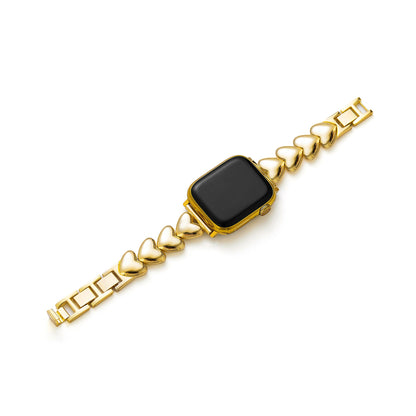 Sleek Polished Love Metal Band for Apple Watch