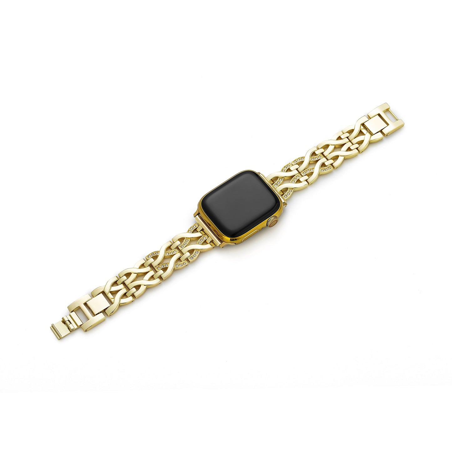 Double-Twist Metal Watch Band for Apple Watch — Sleek Stainless Steel Strap