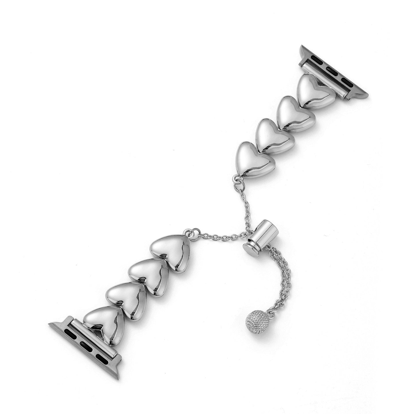 Sleek Polished Love Metal Band for Apple Watch