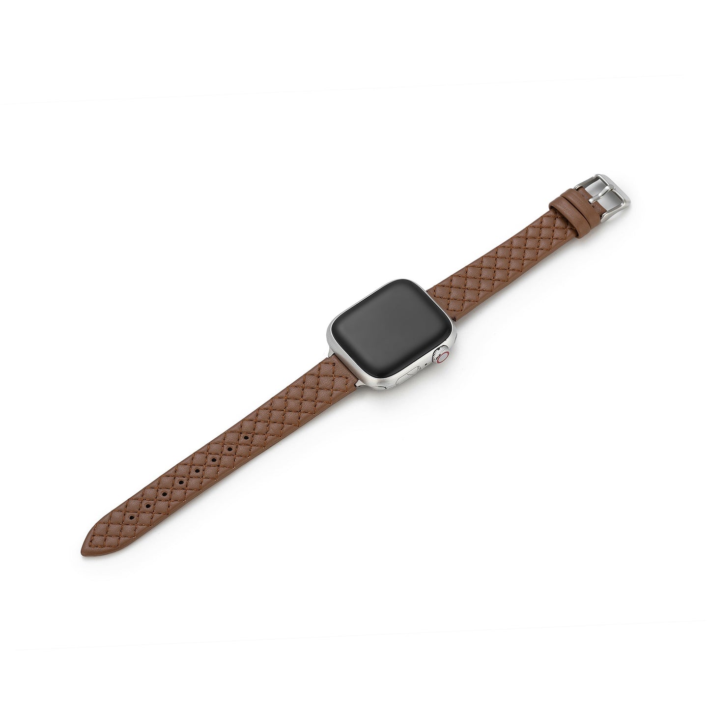 Luxurious Quilted Leather Apple Watch Band – Elegant & Durable