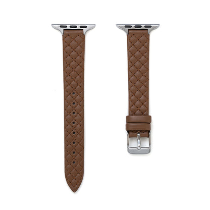 Luxurious Quilted Leather Apple Watch Band – Elegant & Durable