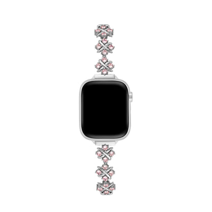 Copper Zircon Petals Watch Band