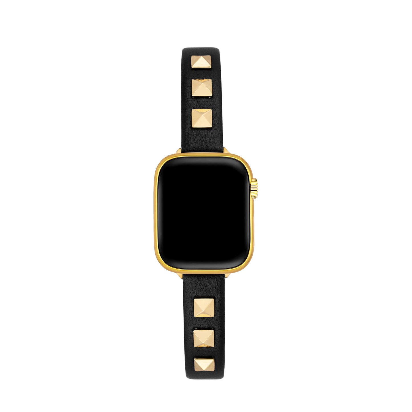 Chic Rivet-Studded Leather Band for Apple Watch - Sleek, Durable Style