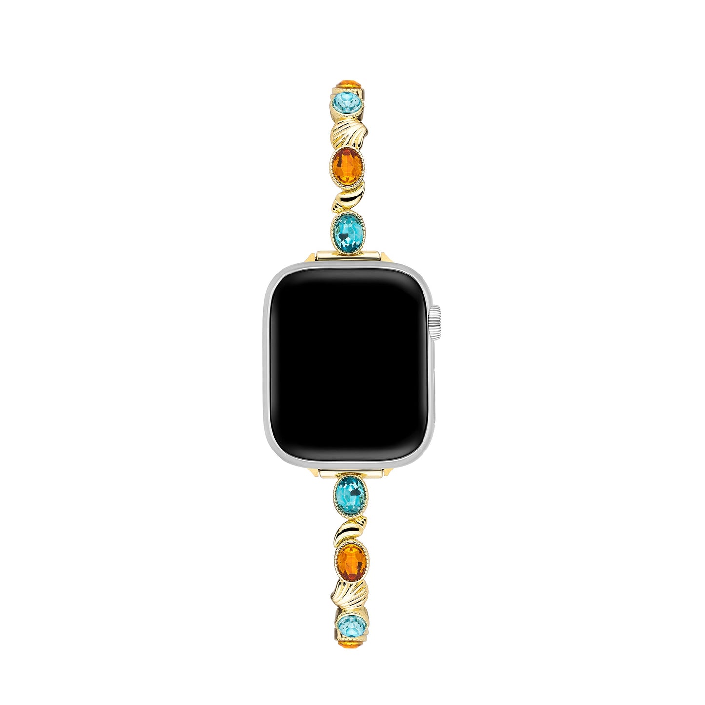 Tidal Gem 14k Gold-Plated Apple Watch Band - Luxe Wrist Strap for Apple Watch