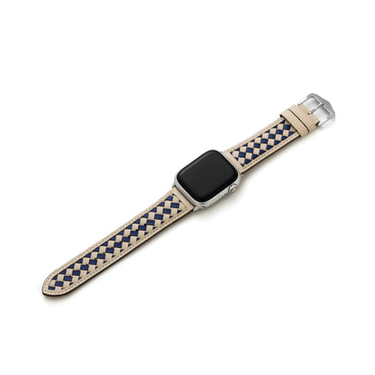 Premium Braided Leather Watch Band for Apple Watch