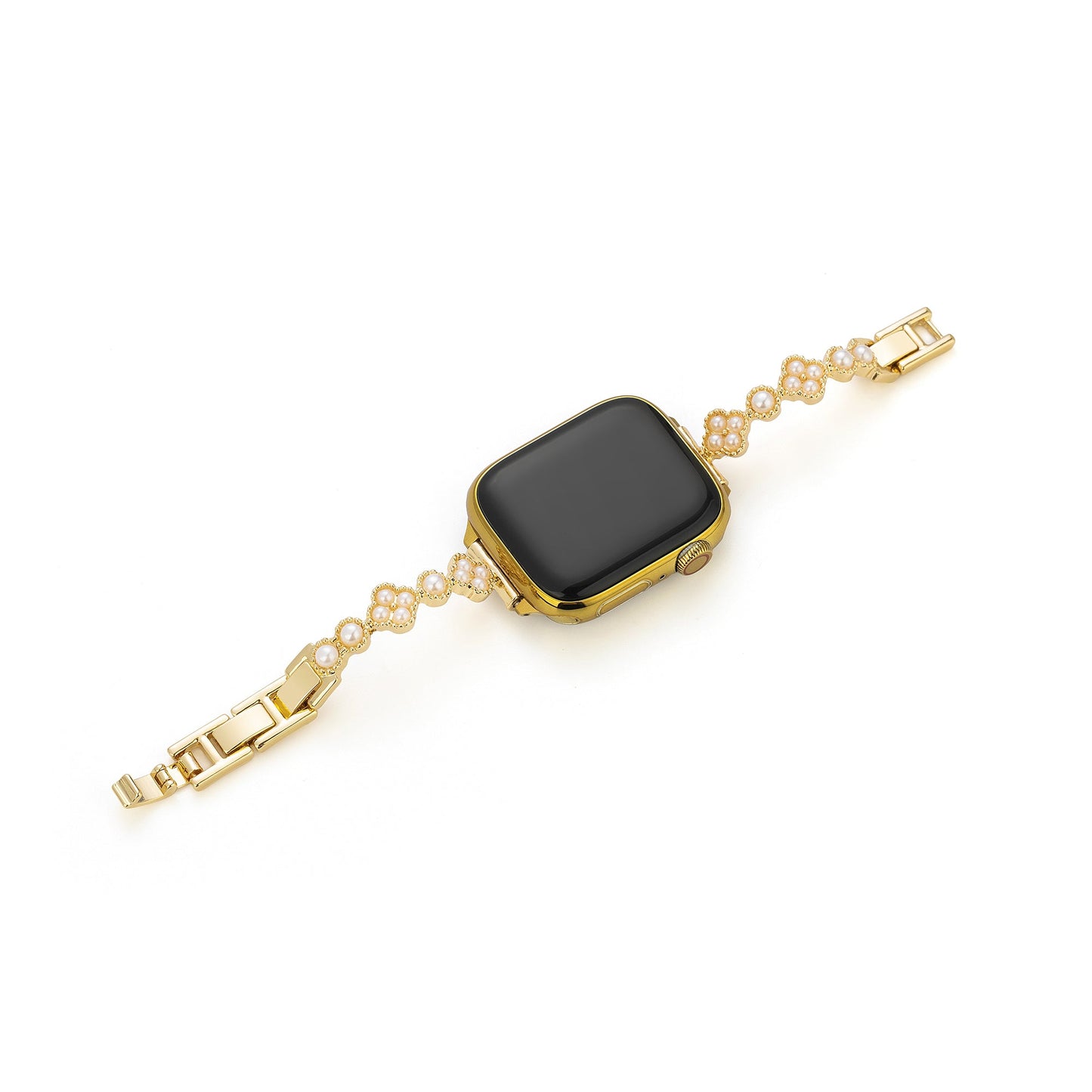 Pearl-Accent Floral Watch Band for Apple Watch