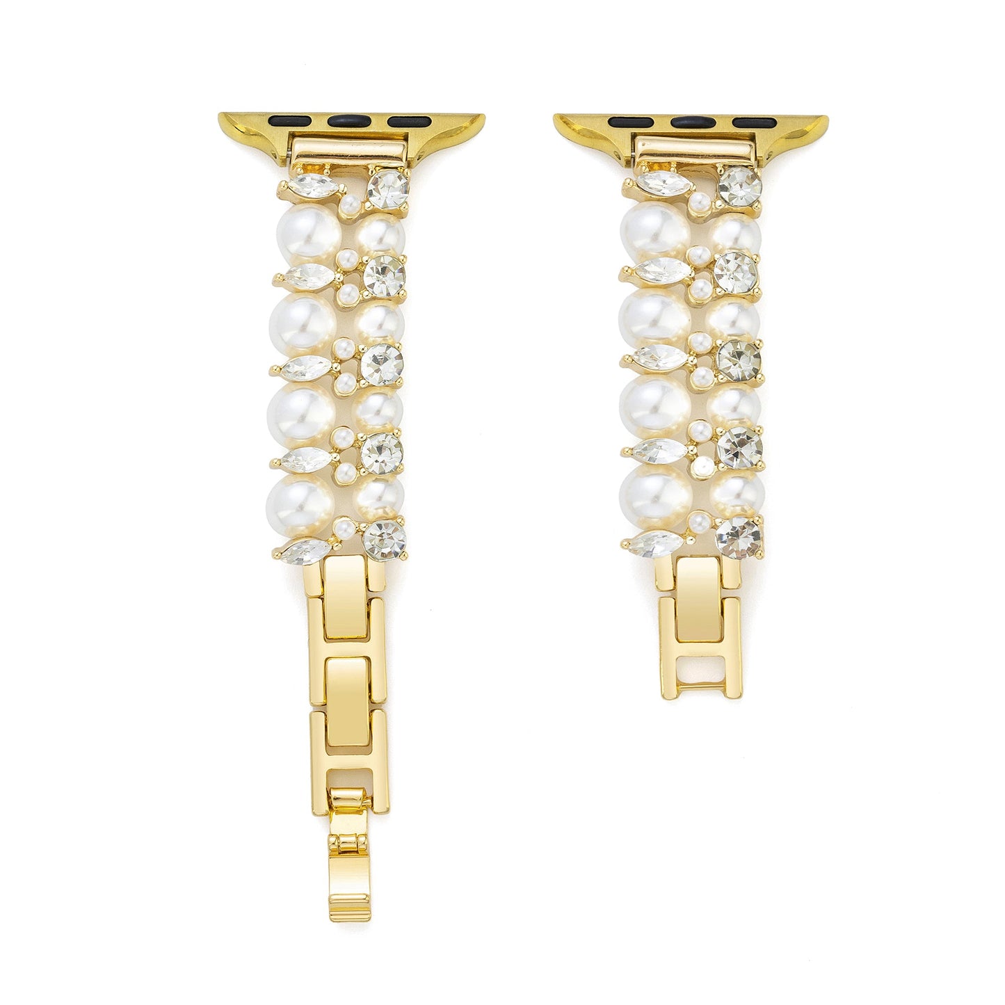 Pearly Crystal Apple Watch Band – Elegant Pearl Crystal Strap